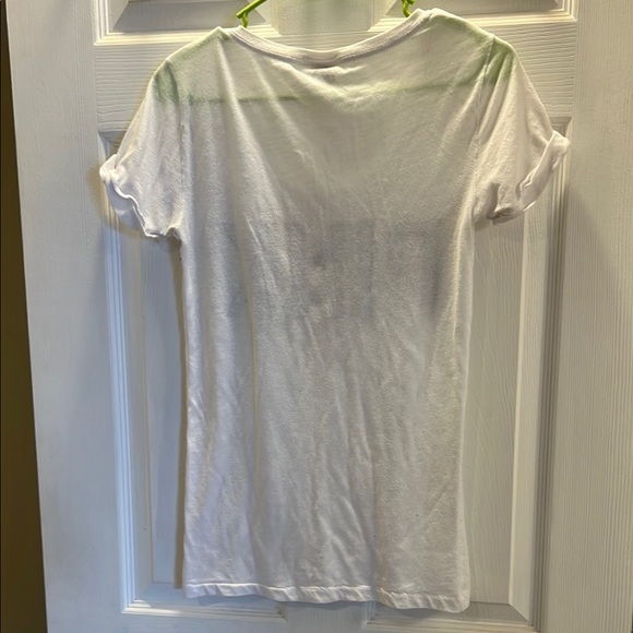 Victoria's Secret White Tee with Black PINK Logo - Picture 6 of 6